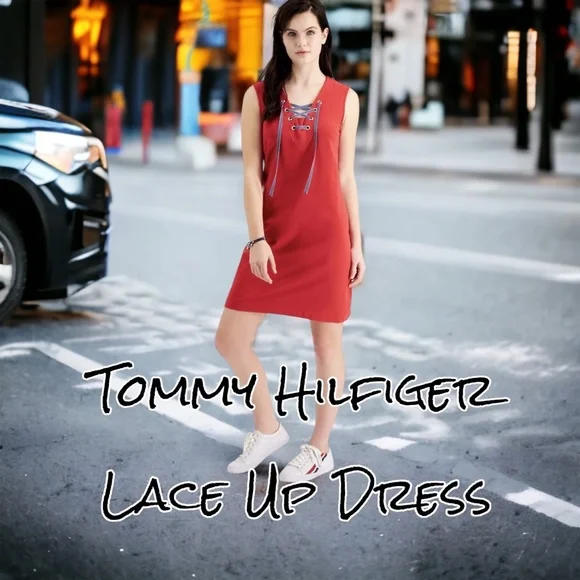 Tommy Hilfiger Lace-up Iconic Dress Samba